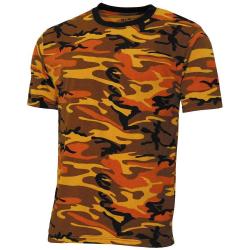 Tee shirt Streetstyle Orange Camo