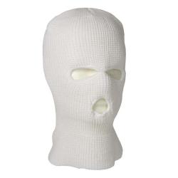 CAGOULE 3 TROUS ACRYLIQUE BLANCHE