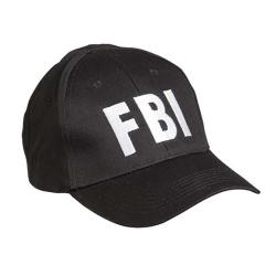 CASQUETTE BASE-BALL NOIRE &acute;FBI&acute;