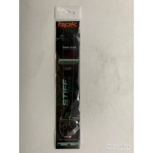 2 Bas de ligne Stiff-Rig Rok Fishing 2 curve shank