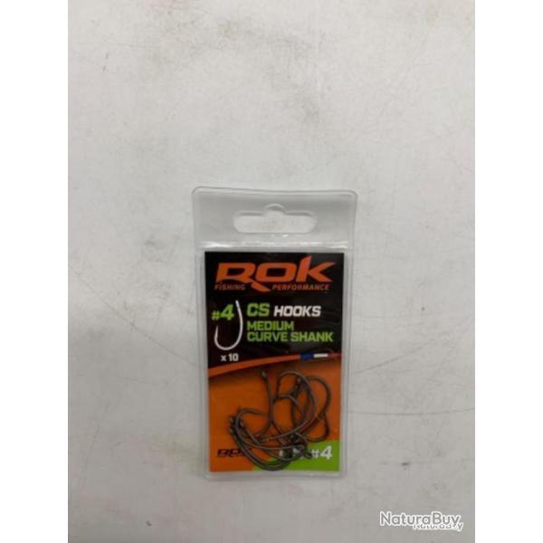 10 hame�ons Rok Fishing CS medium curve shank #4