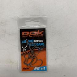 10 hame&ccedil;ons Rok Fishing WG wide gape #4