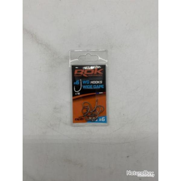10 hame�ons Rok Fishing WG wide gape #6