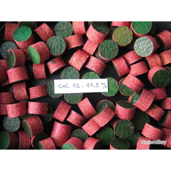 87  bourres   li�ge  cal  12  hauteur  11,5 mm