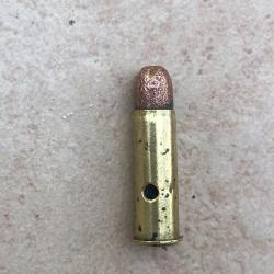 CARTOUCHE MUNITION BALLE DE REVOLVER mod&egrave;le 1892 92 8 mm Neutralis&eacute;e perc&eacute;e percut&eacute;e inerte ww1  SFM