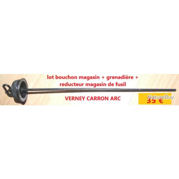 lot bouchon magasin + grenadi�re + reducteur magasin de fusil VERNEY CARRON ARC