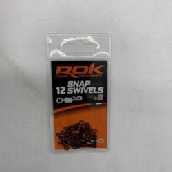 10 &Eacute;merillon Rok Fishing snap swivels #8