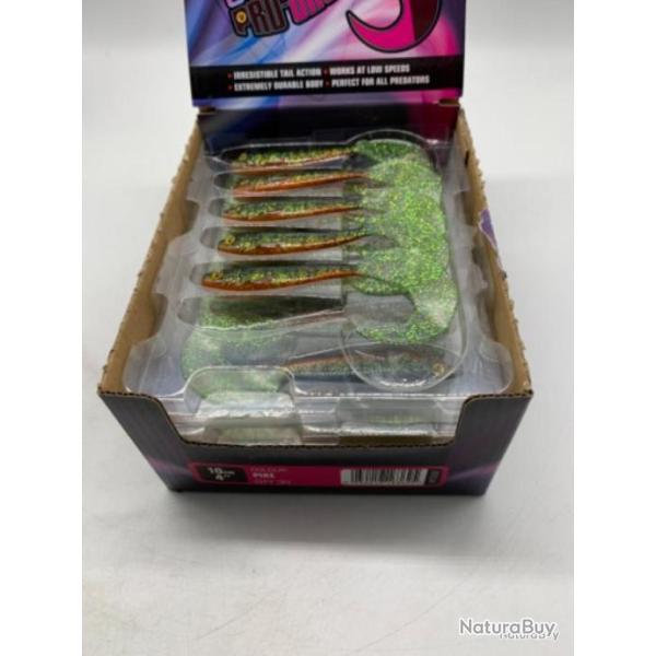 Leurre souple Fox rage pro grub 10 cm vert paillette