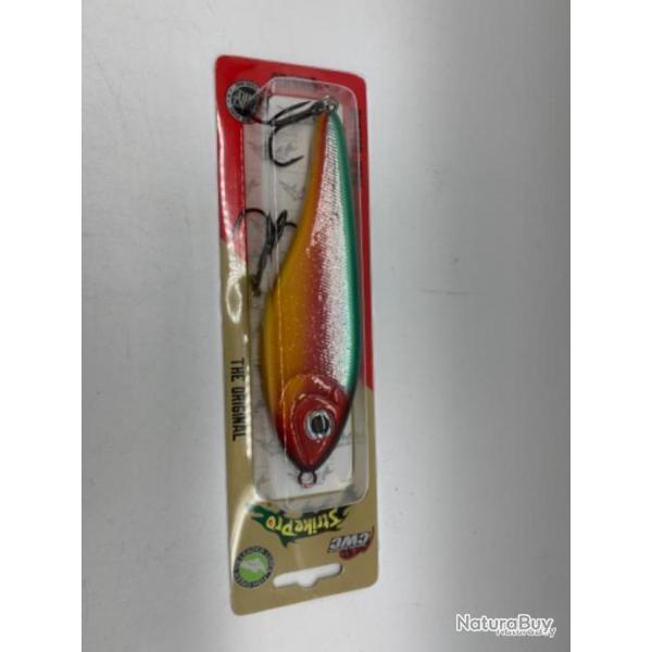 Leurre dur Strike pro buster jerk orange vert rouge