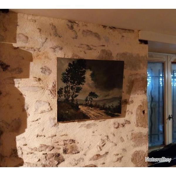 Tableau  huile couteau