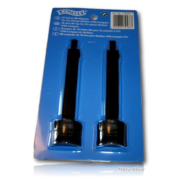 CHARGEUR WALTHER CP99 CO2 LOT DE 2