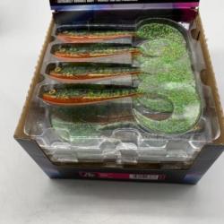 Leurre souple Fox rage pro grub 16 cm vert et orange