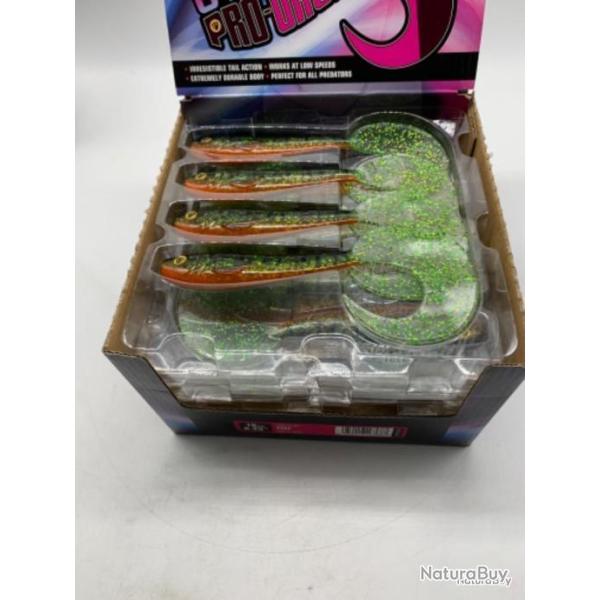 Leurre souple Fox rage pro grub 16 cm vert et orange