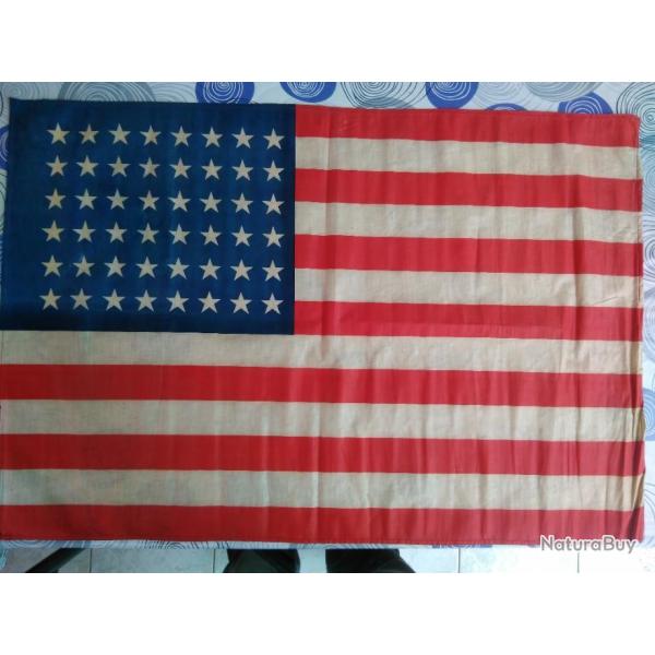 Drapeau  US  , WW2 Lib�ration , 90 x60 cm , 48 �toiles