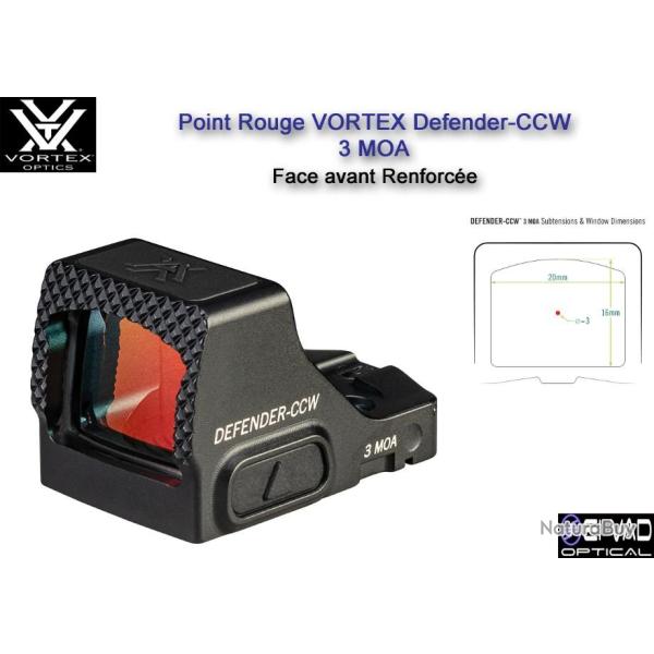 Point Rouge VORTEX Defender-CCW - 3 MOA