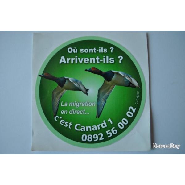 autocollant chasse gibier d'eau n�3