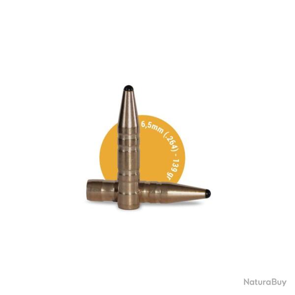Ogives sans plomb fox classic hunter 6,5 MM (.264) 139 GR - 50 pi�ces