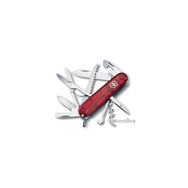 BEL53 COUTEAU SUISSE VICTORINOX "HUNTSMAN" RUBIS 16 FONCTIONS NEUF