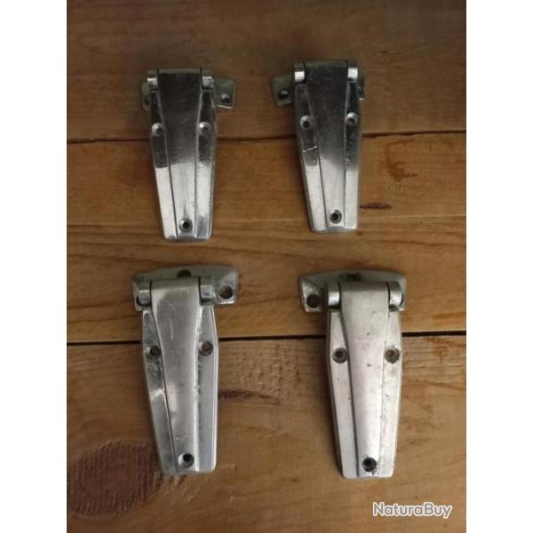 lot de 4 grosses charni�res industrielles  porte  bricolage