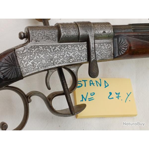 Carabine BUFFALO STAND de LUXE n� 27, � double pontet volute . Acier deux palmes .