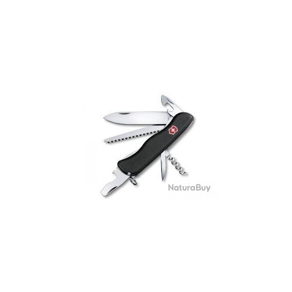 BEL109 COUTEAU SUISSE VICTORINOX "FORESTER" NOIR 12 FONCTIONS NEUF