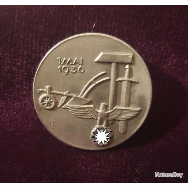 Allemagne: Badge f�te du 1er mai 1936