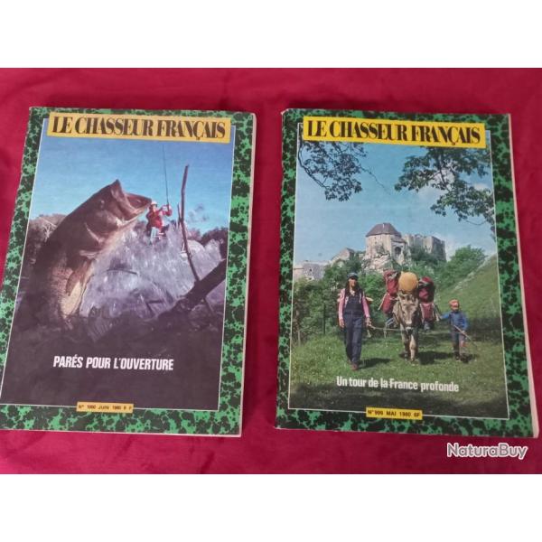 lot de 6 magazines vintage   " LE CHASSEUR FRANCAIS "