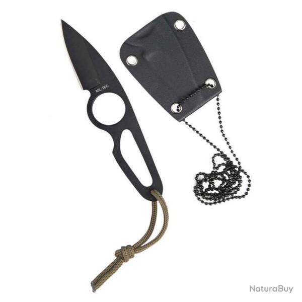 COUTEAU NECK KNIFE AVEC CHAINE 16 CM