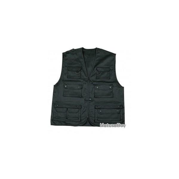 Gilet Reporter Noir Marquage S�curit�