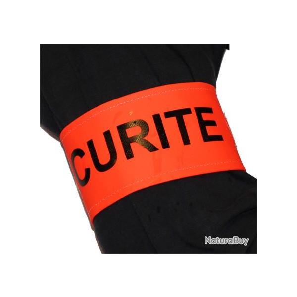 Brassard orange fluo SECURITE