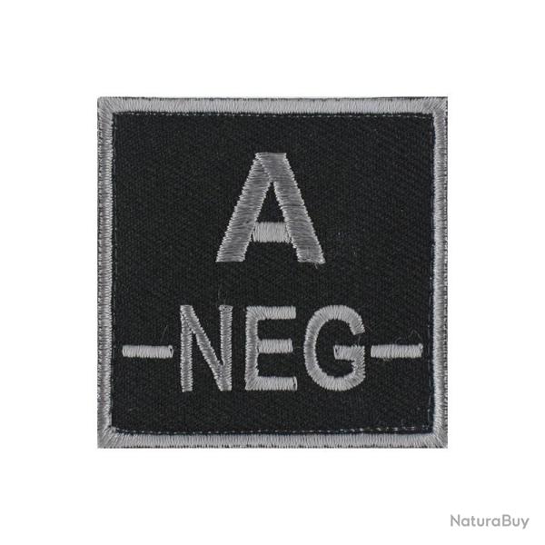 Velcro groupe sanguin gris/noir A-