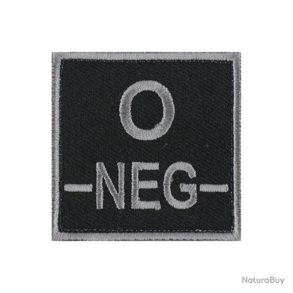 Velcro groupe sanguin gris/noir O-