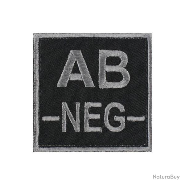Velcro groupe sanguin gris/noir AB-