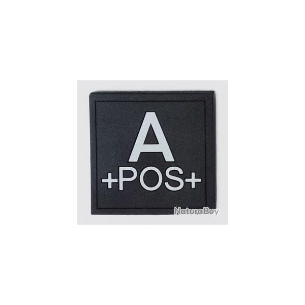 Velcro groupe sanguin noir PVC A+