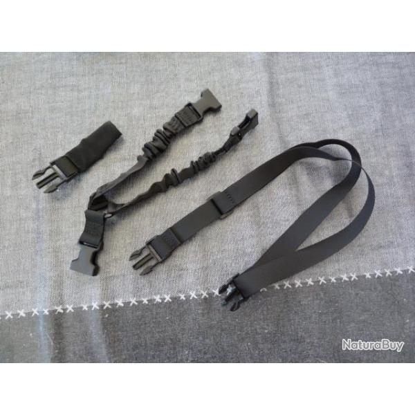 sangle tactique fusil - detachable - 1 pts - noire