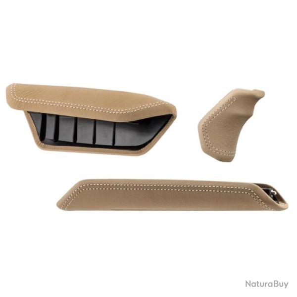 Set d'inserts Steyr monobloc - Cuir - 12 mm - Gaucher - Beige