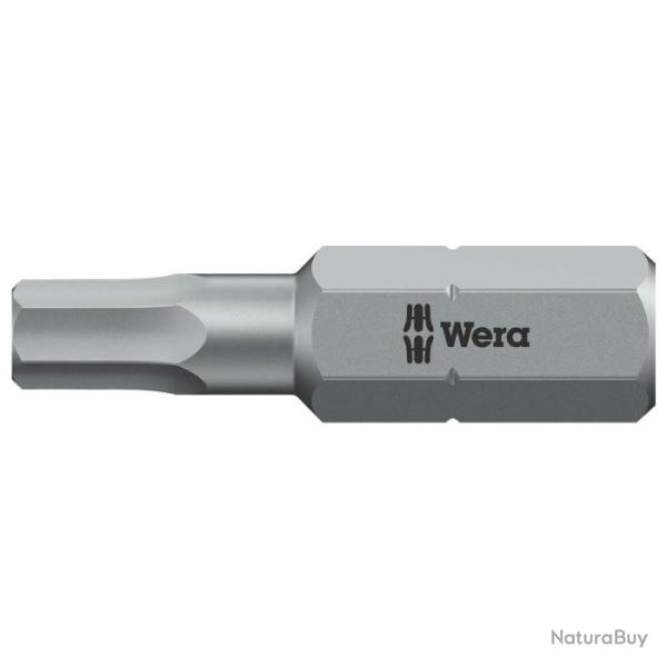 Embout Wera 6 pans creux - 1,5 mm