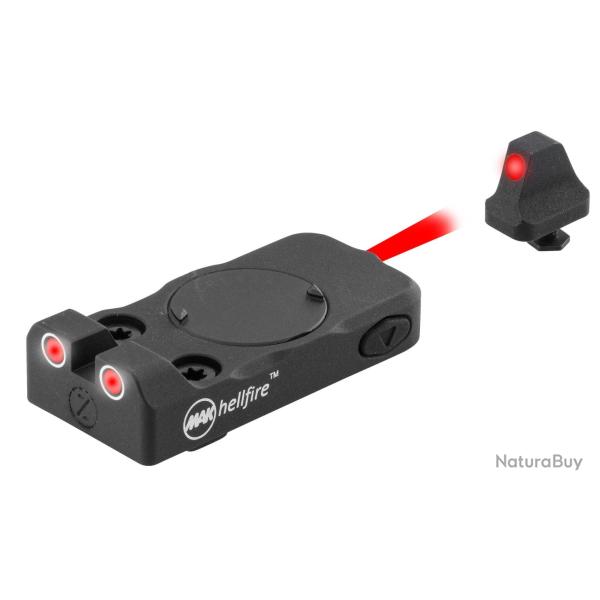 Organe de vis�e Mak Helfire Glock illumin�e 81x70x19 mm - 81x70x19 mm