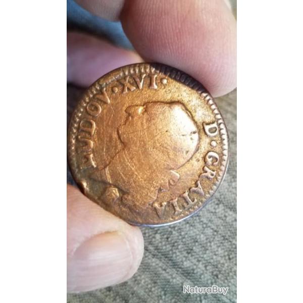 pi�ce de monnaie sous Louis 16  de 1784