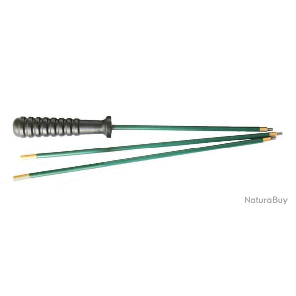 Baguette de nettoyage gain�e (3 pi�ces) pour carabine - 60cm