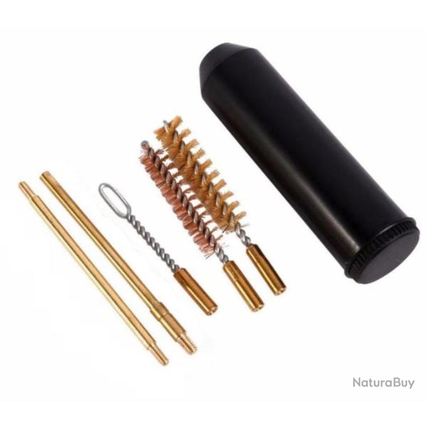 Kit de nettoyage format de poche cal. .22 - Baguette 2 pcs - 3 outils