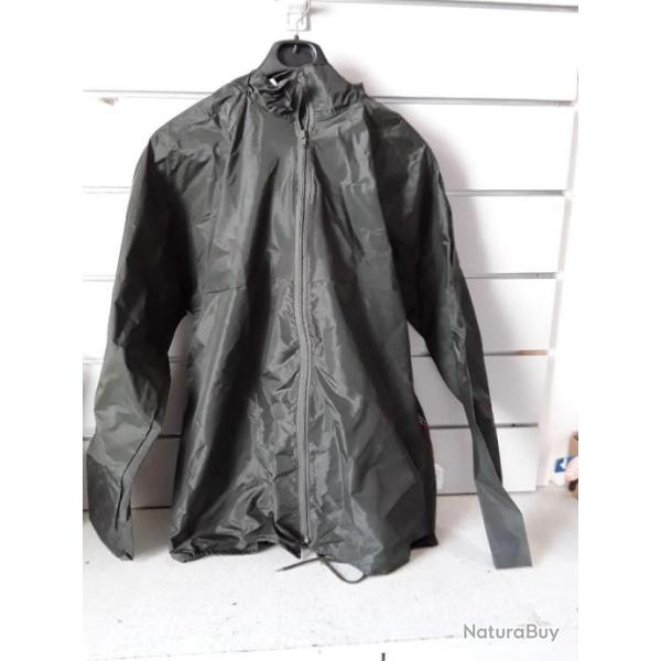 9585 ENSEMBLE DE PLUIE IMPERMEABLE KAKI PANTALON + VESTE TAILLE 8  NEUF
