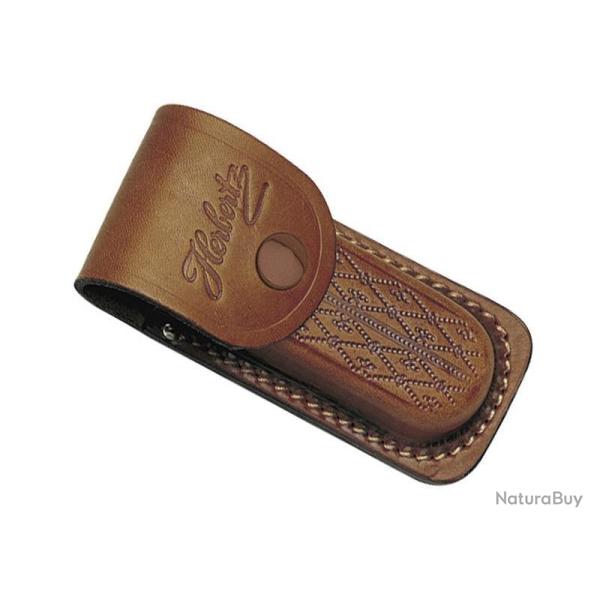 ETUI HERBERTZ CUIR MARRON 11CM