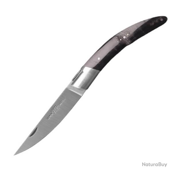 Couteau pliant Goyon-Chazeau gamme " Stylver" buffle guilloch� � la main