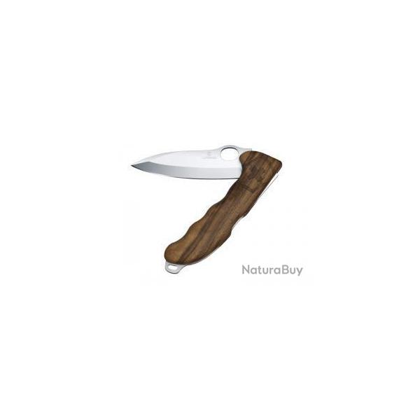 BEL127 COUTEAU FERMANT VICTORINOX "HUNTER PRO M WOOD" BOIS NOYER NEUF