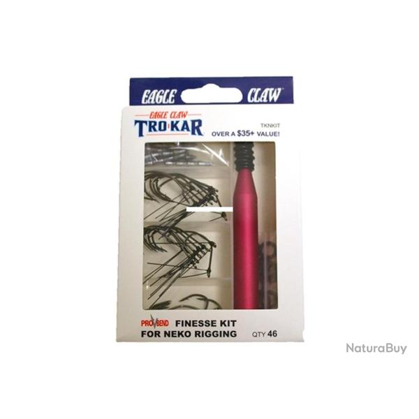 Kit Eagle Claw Trokar Wacky Pro-V Finesse