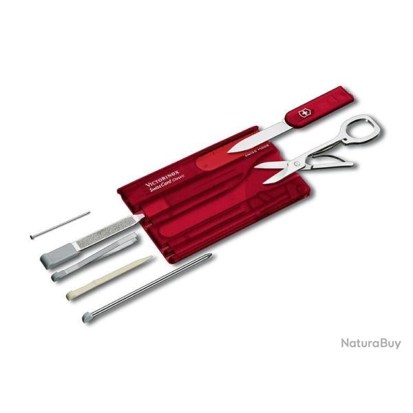 BEL150 CARTE SUISSE VICTORINOX "SWISSCARD" ROUGE 10 FONCTIONS NEUF