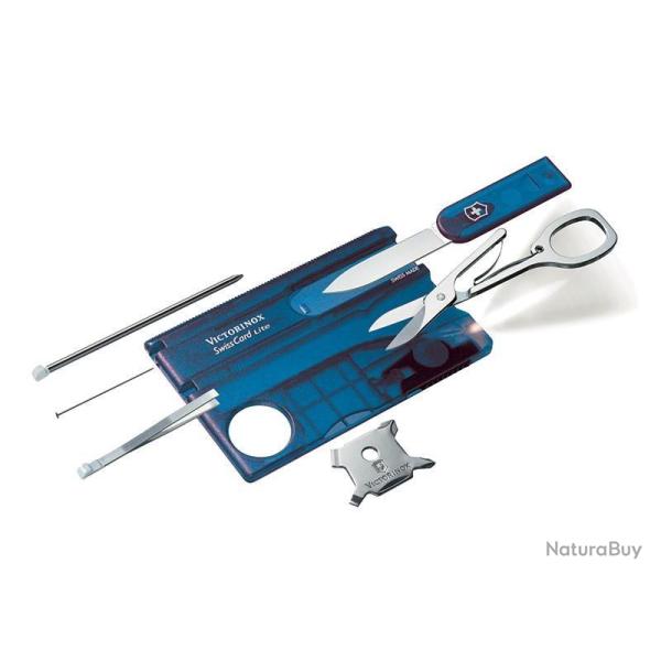 BEL151 CARTE SUISSE VICTORINOX "SWISSCARD LITE" SAPHIR 13 FONCTIONS NEUF