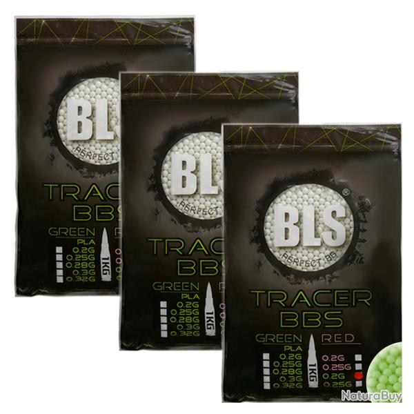 Lot de 3 Sacs 1 Kg Billes Tra�antes BLS 0.20 g Blanches