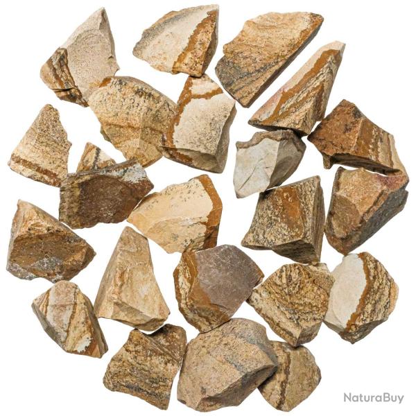 Pierres brutes jaspe paysage - 3 � 4 cm - 100 grammes